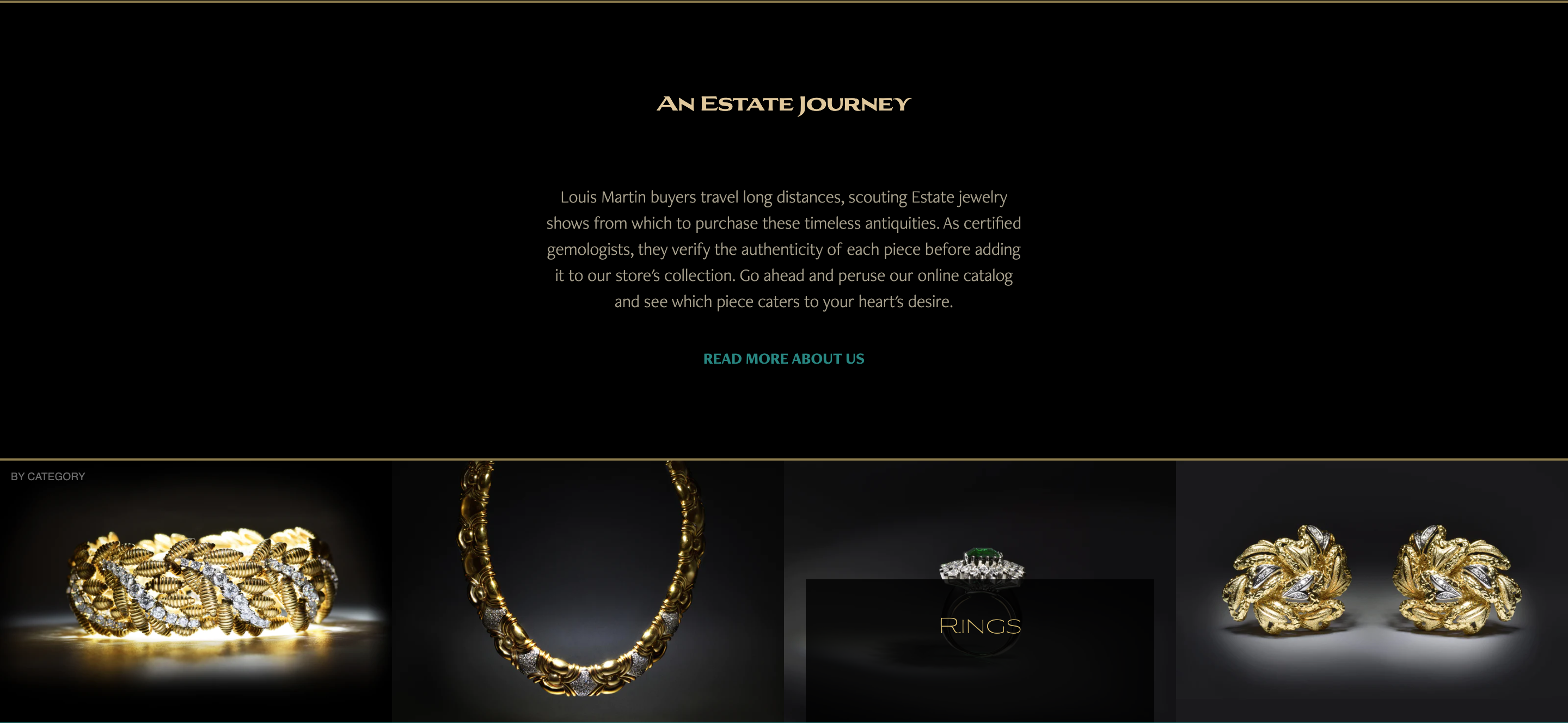 LMJ screenshot of Estate Jewelry page